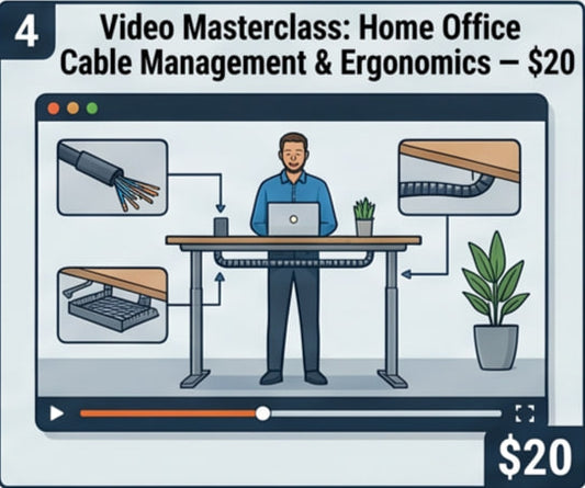 Video Masterclass: Home Office Cable Management & Ergonomics