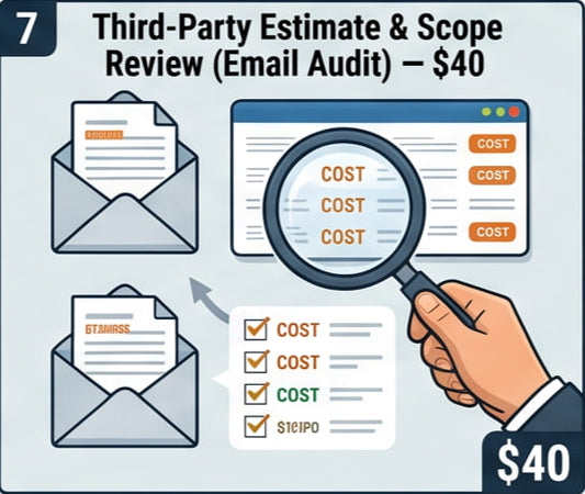 Third-Party Estimate & Scope Review (Email Audit)