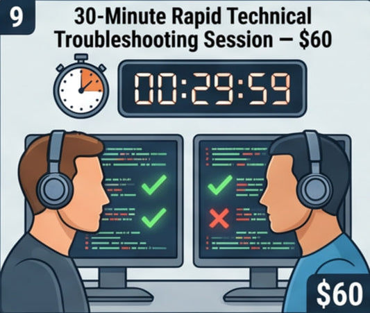 30-Minute Rapid Technical Troubleshooting Session