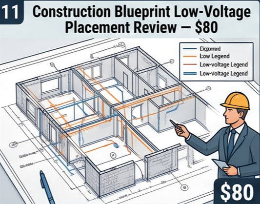 Construction Blueprint Low-Voltage Placement Review
