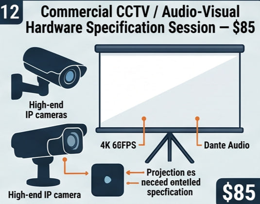 Commercial CCTV / Audio-Visual Hardware Specification Session