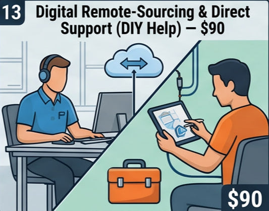 Digital Remote-Sourcing & Direct Support (DIY Help)
